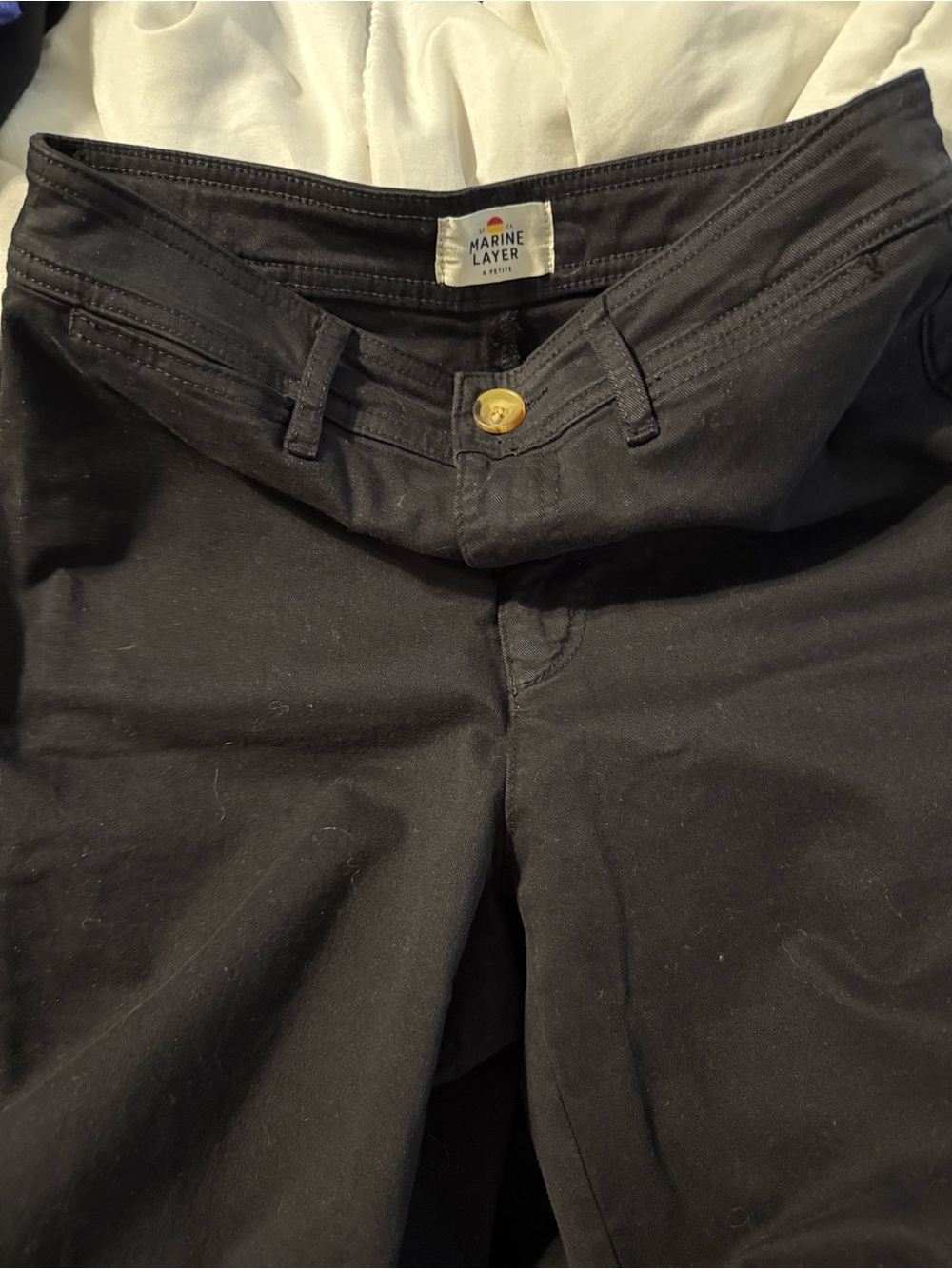Marine Layer Bridget Full Length cotton twill casual pant